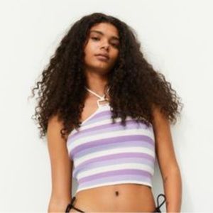 H&M small stretchy halter tank top